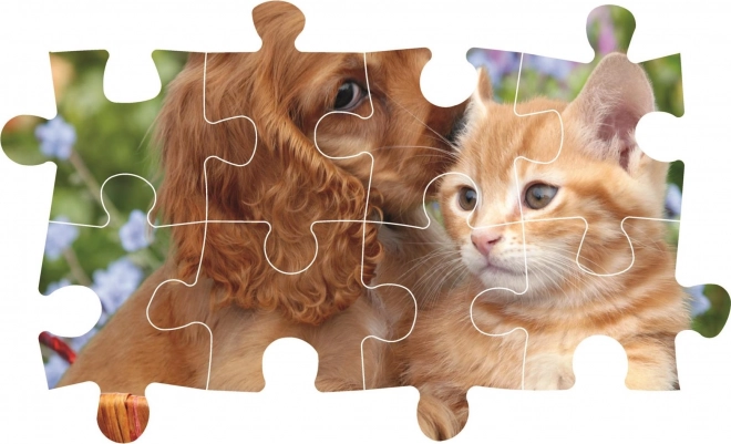 Puzzle Maxi 104 Teile Niedliche Freunde