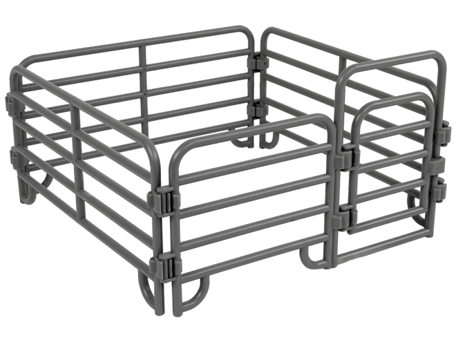 Modularer grauer Zaun