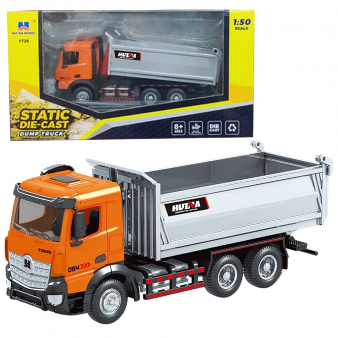 Huina Metallkipper orange 1:50