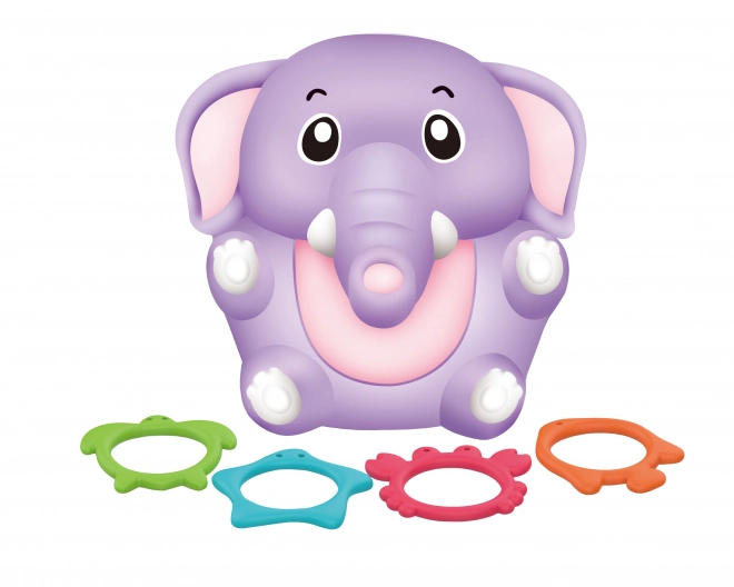 Badewannenelefant mit Ringen