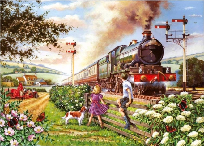 HOP Puzzle Eisenbahnkinder 500 Teile