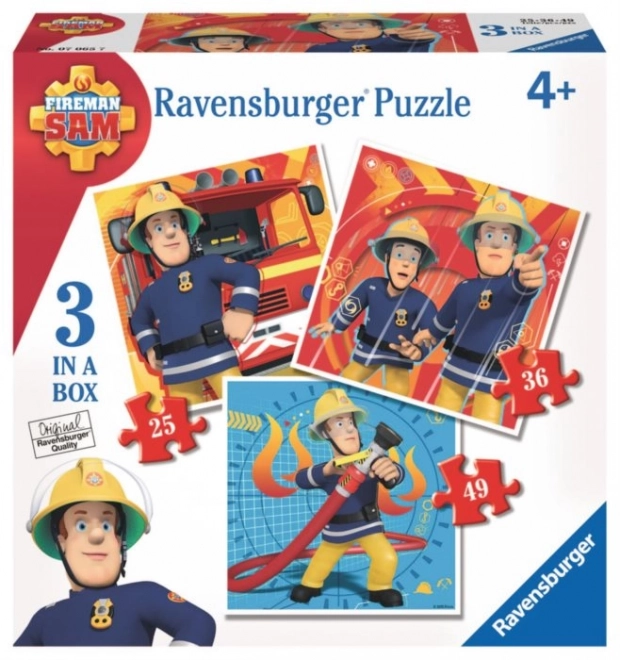 Ravensburger Puzzle Feuerwehrmann Sam 3-in-1