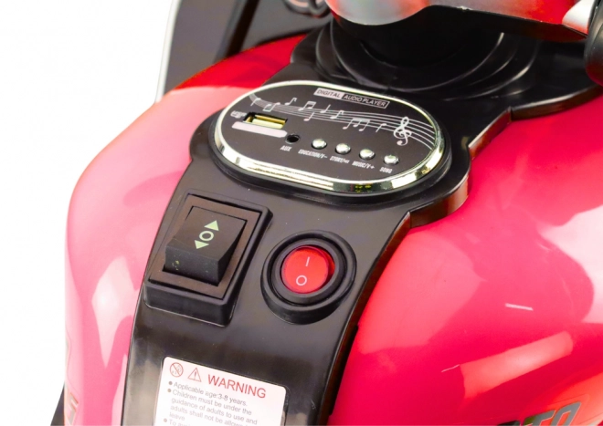 Kinder-Elektromotorrad Rot