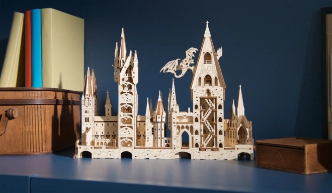 Ugears 3D Holzmechanik-Puzzle Schloss Hogwarts, Harry Potter