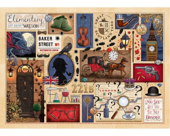 Gibsons Puzzle Buchclub: Sherlock Holmes 1000 Teile