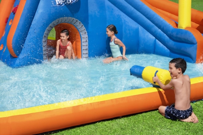 Wasservergnügungspark BESTWAY für Kinder 5+ Rutsche + Basketballkorb + Tunnel + Dusche