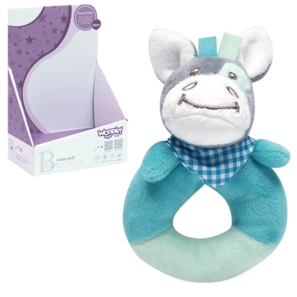Woopie Baby Plüschesel Rassel Kuscheltier für Babys