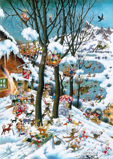 Puzzle Raj im Winter 1000 Teile