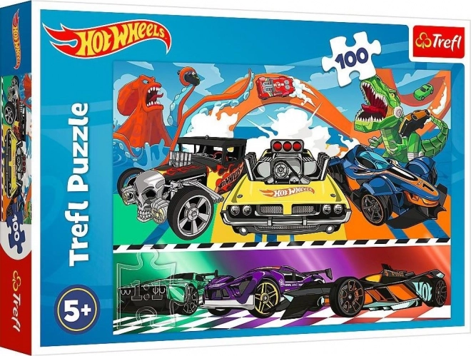 Hot Wheels Rasende Autos Puzzle 100 Teile