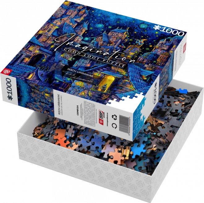 Puzzlenacht Konzert auf dem Kamin 1000 Teile