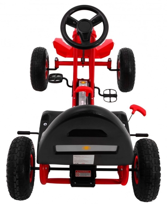 Gokart mit Pedalantrieb für Kinder ab 3 Jahren Rot