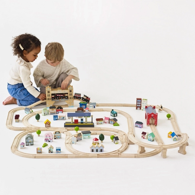 Holz-Eisenbahnset City von Le Toy Van