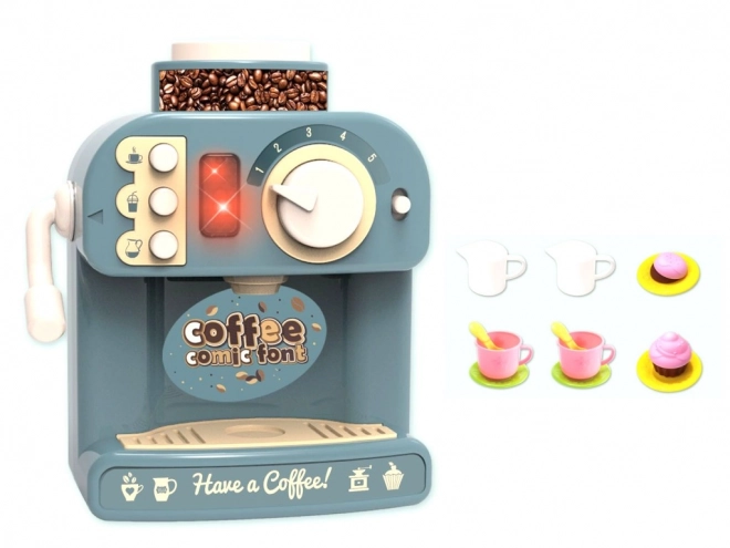 Kaffeemaschine mit Zubehör in Orange
