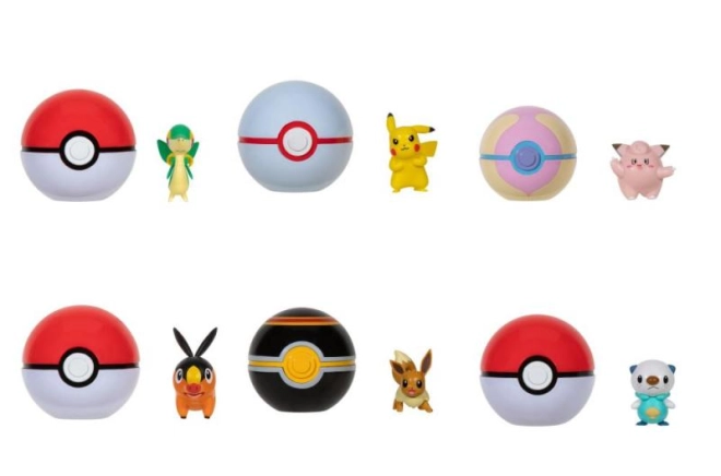 Pokéball- und Figurenkollektion