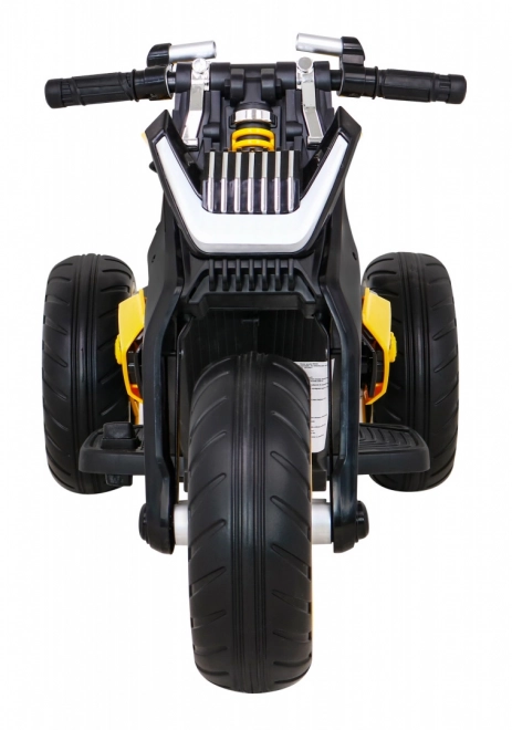 Zukünftiges Kinder-Motorrad auf Batterie Gelb + Audiopanel + Langsamer Start + EVA Räder