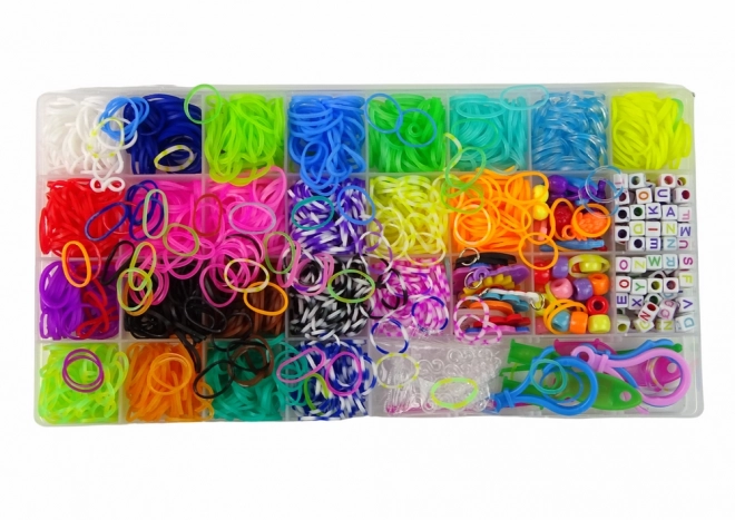 Set mit 1500 Gummibändern für Schmuckherstellung