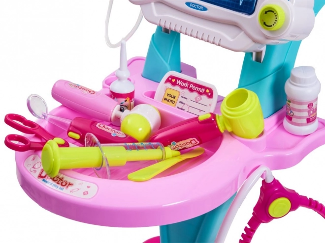 Ärztewagen Spielset für Kinder – rosa