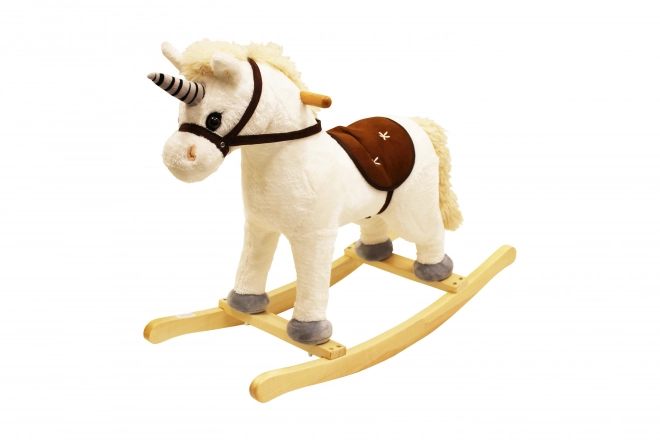 Schaukel-Einhorn mit Effekten Weiß