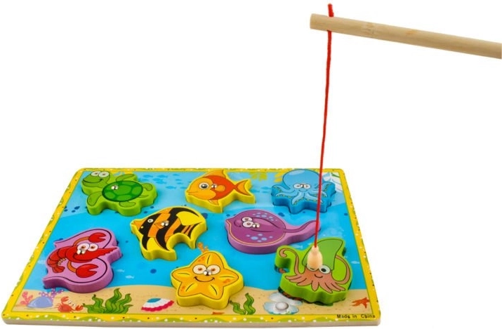 2 in 1: Puzzle und magnetisches Angeln