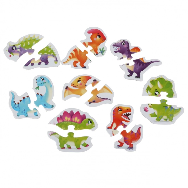 Puzzlika Dinosaurier Puzzle mit 8 Tieren