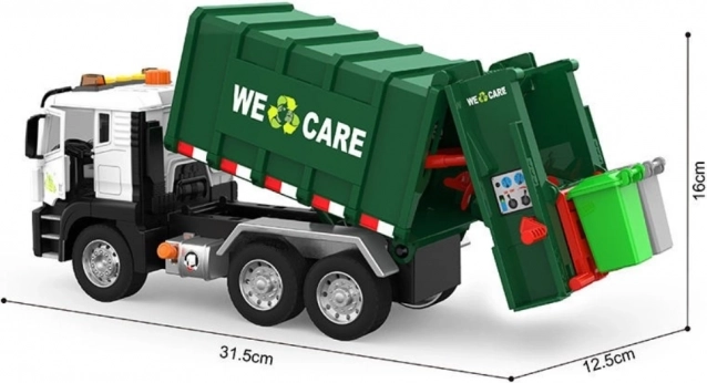 Interaktives Müllwagen Purifier 1:10 - Lehrspielzeug für Abfalltrennung