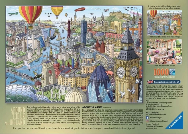 Ravensburger Puzzle Rund um Großbritannien und Irland 1000 Teile