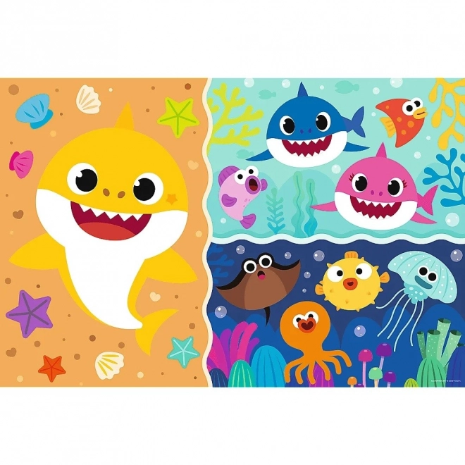 Zweiseitiges Puzzle Baby Shark SUPER RIESIG