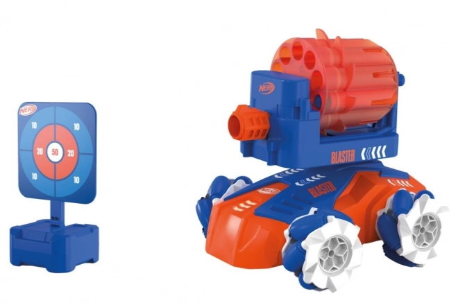 Nerf Blaster Auto mit Blaster und Zielscheibe