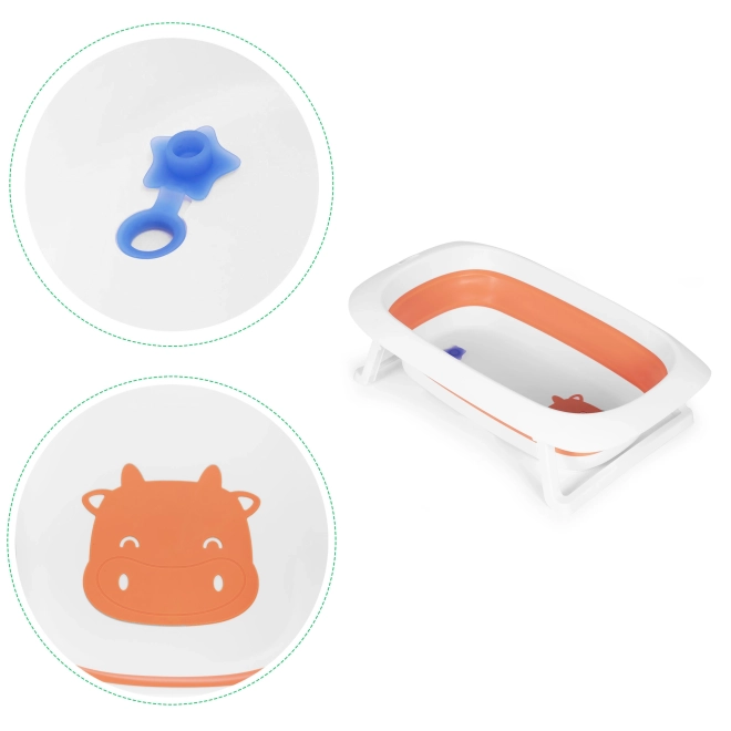 Faltbare Babybadewanne ECOTOYS Orange