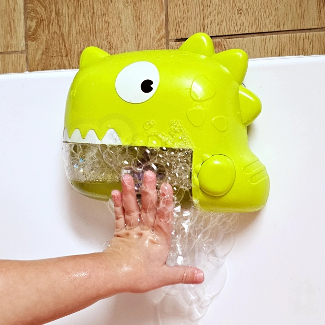 Woopie Badespielzeug Dinosaurier Seifenblasenmaschine Grün