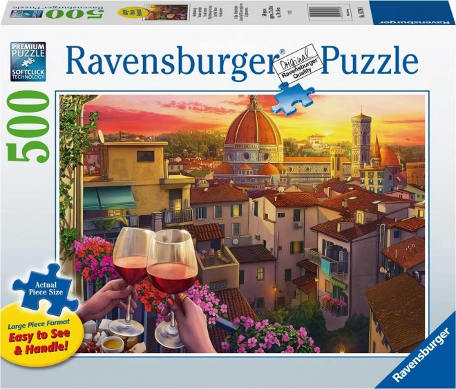 Puzzle Ravensburger Gemütliche Orte: Terrasse in Florenz XXL 500 Teile