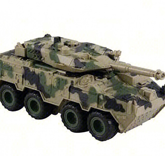 Militärisches Fahrzeug mit Schwungrad mit Effekten