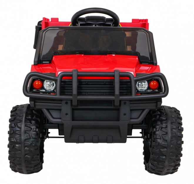 Kinder Bauernhof-Pick-up rot + Fernbedienung + Gepäckwagen + Schaufel + EVA + MP3 LED