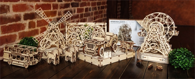 3D Holzpuzzle Geländewagen Jeep 4x4