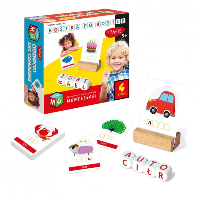 Montessori Lernspiel Schreibwürfel Set 4 Würfel