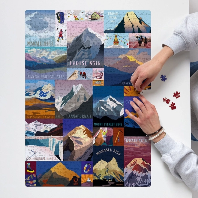 Puzzlove Puzzle 1000 Teile - Berge 8000 m