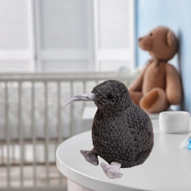 Plüschvogel Kiwi - schwarz 17 cm