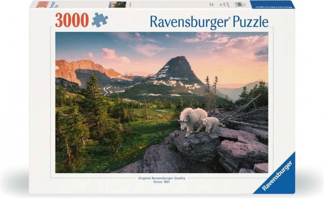 Puzzle Alpenziege mit Baby 3000 Teile