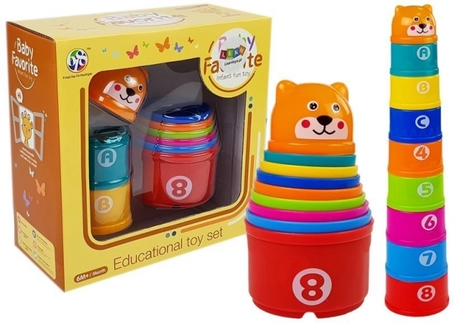 Pyramidenbecher Baby mit Zahlen