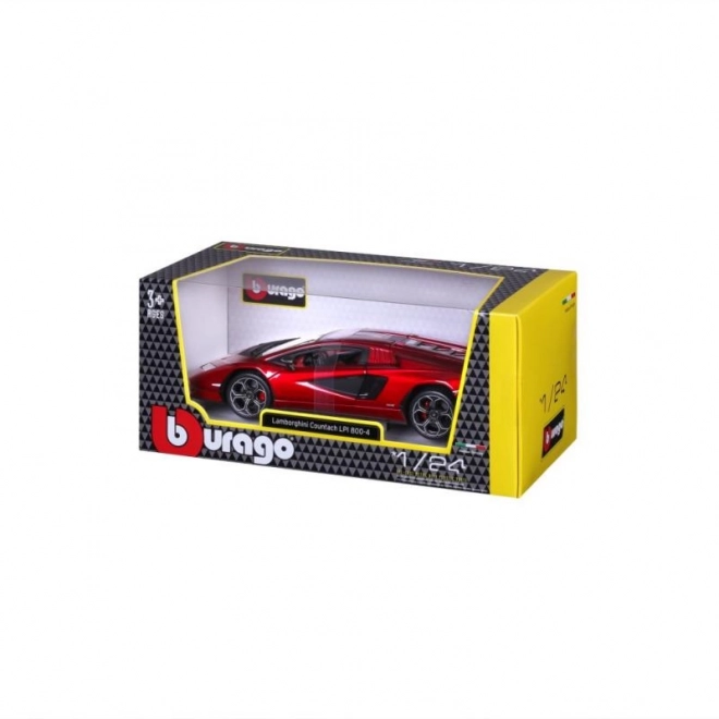 Bburago Lamborghini Countach LPI 800-4 Modellauto Rot