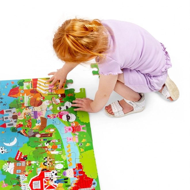 Bigjigs Toys Märchenhaftes Fußbodenpuzzle