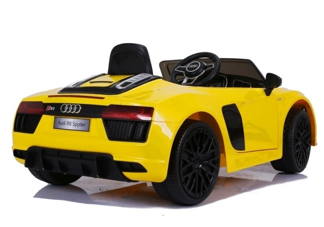 Gelbes Audi R8 Elektroauto für Kinder