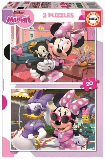 Minnie Maus Puzzle Set 2x20 Teile