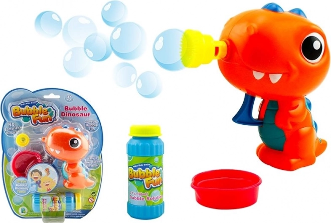 Bubble Fun Dinosaurier Blasenspielfigur mit Nachfüllpackung Orange