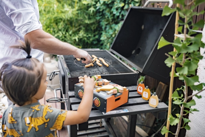 Holz BBQ Grill Set für Kinder