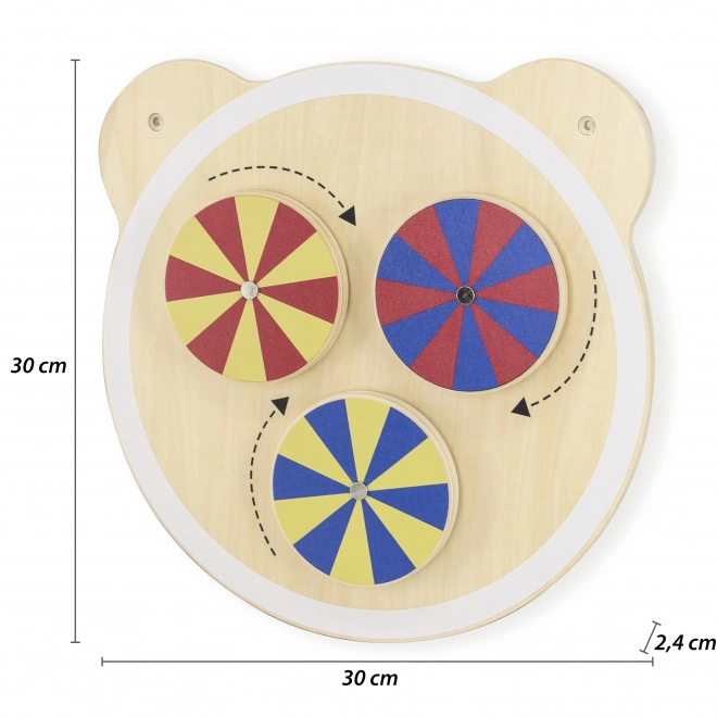 Holzbären-Wandspiel für Kinder