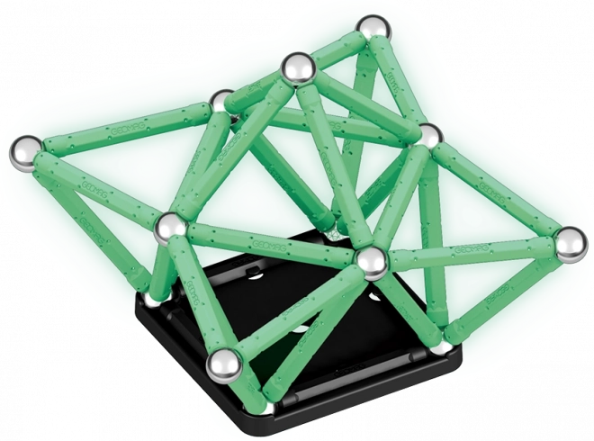 Leuchtende recycelte magnetische Blöcke 60 Stück Geomag Glow