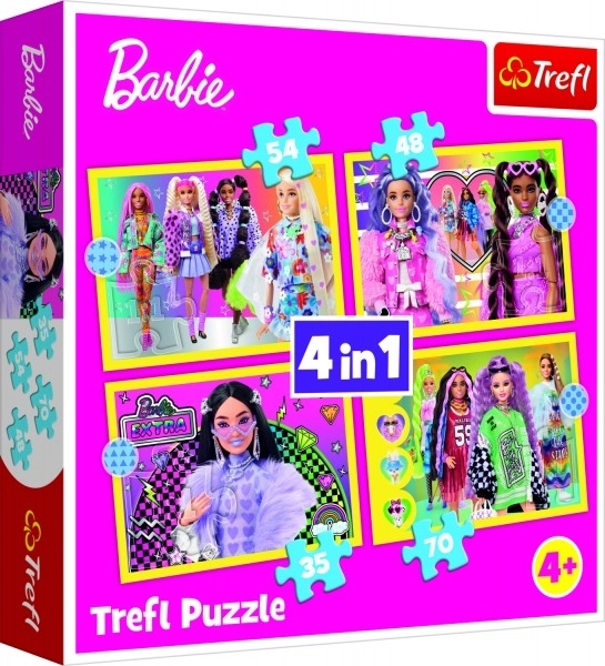 Barbie Fröhliche Welt Puzzle-Set