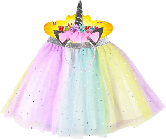 Zauberhafter regenbogenfarbener Tutu-Rock