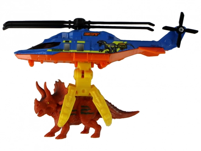 Farbiger Spielzeug-Set Helikopter Dinosaurier